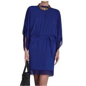 BCBG MAXAZARIA Royal Blue Kimono Sleeve Mini Dress Sz XXS (Would Fit Small)